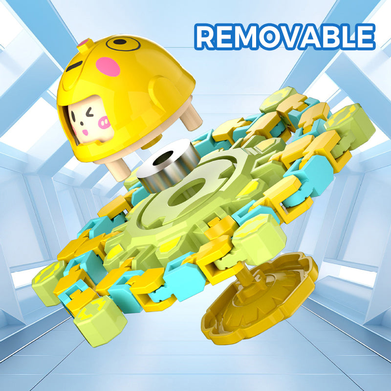 Transformable Mechanical Fingertip Spinner Toy