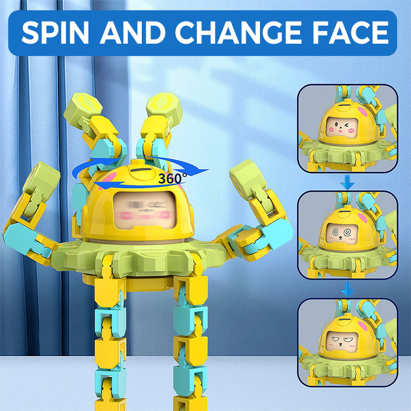 Transformable Mechanical Fingertip Spinner Toy