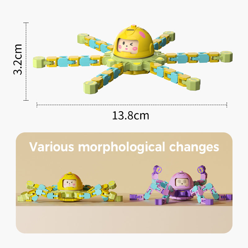 Transformable Mechanical Fingertip Spinner Toy