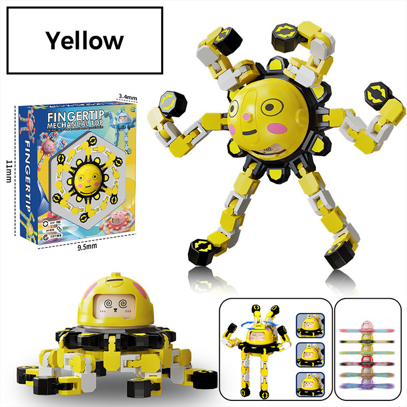 Transformable Mechanical Fingertip Spinner Toy