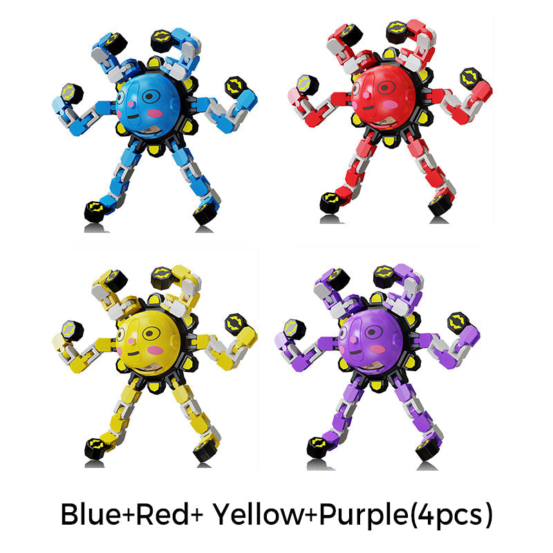 Transformable Mechanical Fingertip Spinner Toy