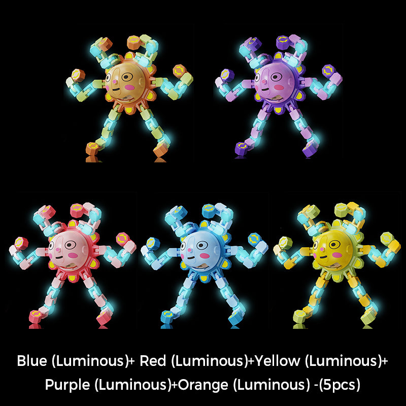 Transformable Mechanical Fingertip Spinner Toy