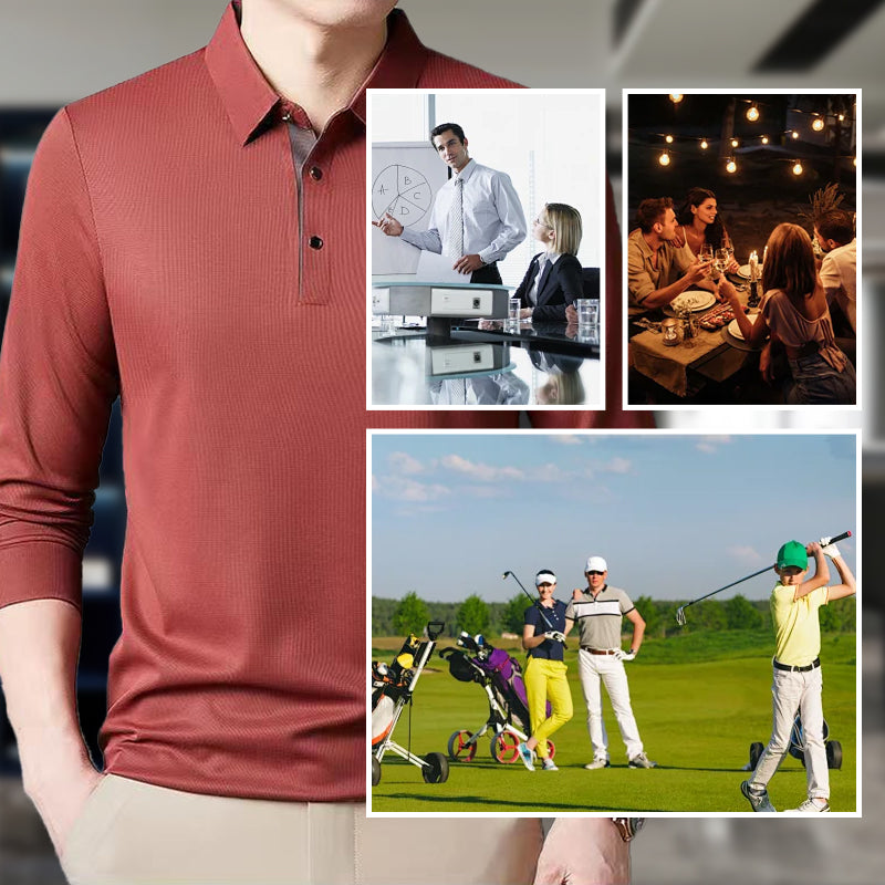 Men's Thickened Warm Lapel Long Sleeve Shirt