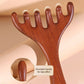 🛒 KØB 1, FÅ 1 GRATIS! ✨ 6-SPIDSET MERIDIANKAM – Akupressur-hovedbundsmassager og hårfjerner, forbedrer blodcirkulationen og afslapningen, naturligt trædesign 🌿💆‍♀️