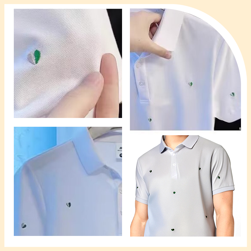Man’s Stylish Short Sleeve Lapel Top