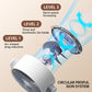 🎊 Sommertilbud: -50 % og gratis fragt 🌀✨ Højdejusterbar oscillerende gulvventilator, meget støjsvag 20 dB, rækkevidde 30 m, luftmængde 2465 m³/t, ventilator med fjernbetjening og køling