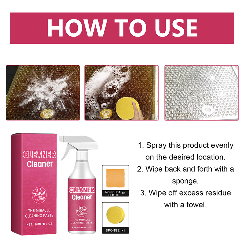 🩷Pink Magic🩷 Multi-purpose Kitchen Cleaner Set【Factory direct sales】