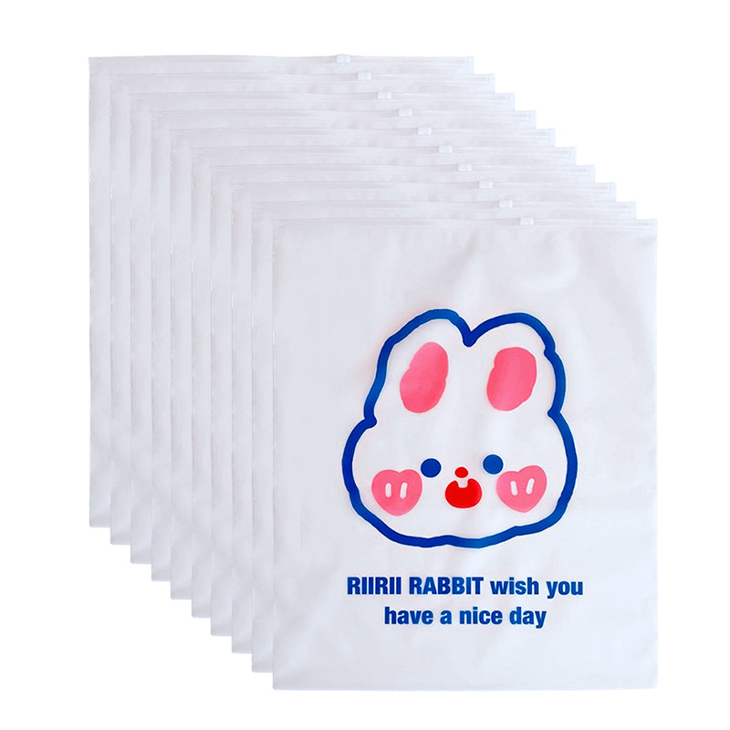 Cartoon Reusable Zipper Clothing Storage Bags