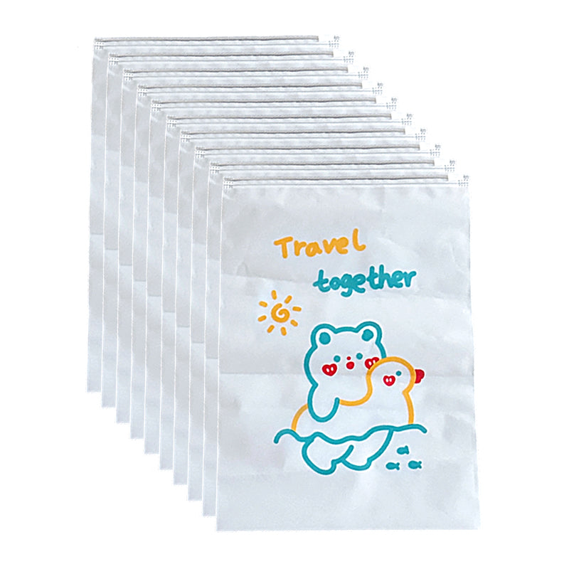 Cartoon Reusable Zipper Clothing Storage Bags