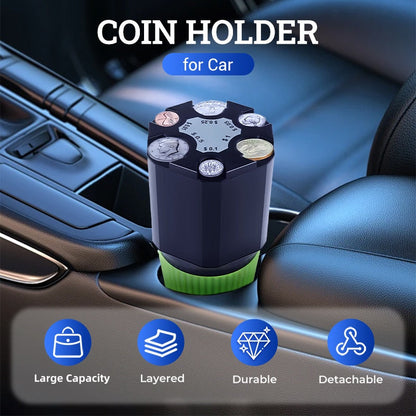 Large Capacity Coin Holder for Car
