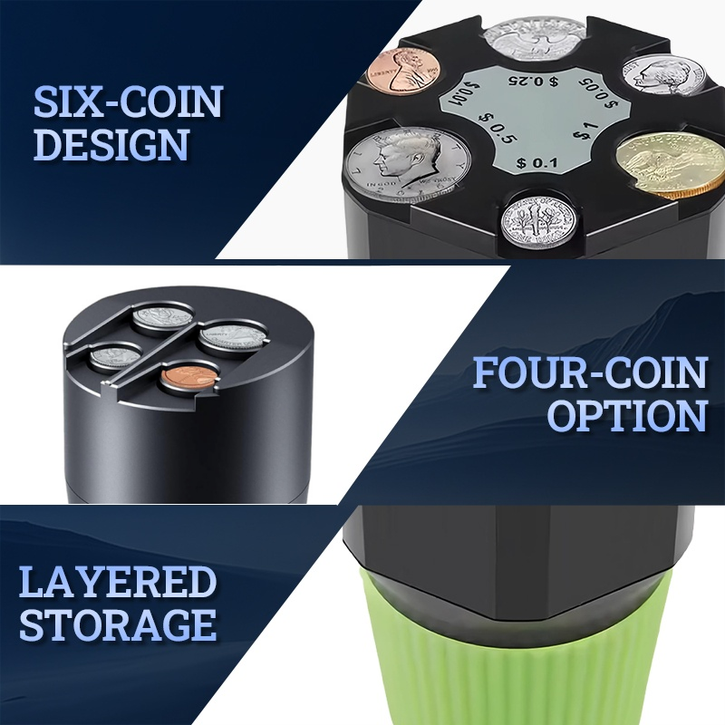 Large Capacity Coin Holder for Car