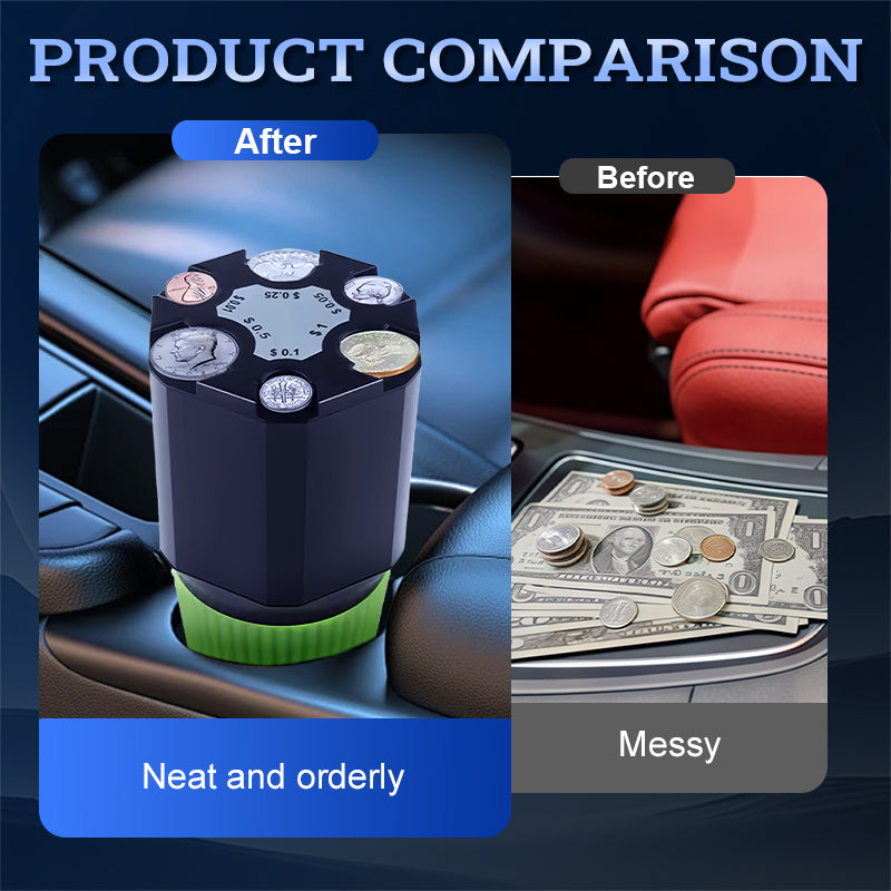 Large Capacity Coin Holder for Car