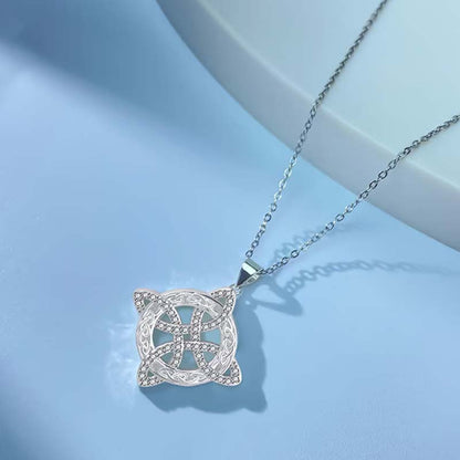 💐HOT SALE📿Witches Knot Necklace Sparkling Starburst Pendant