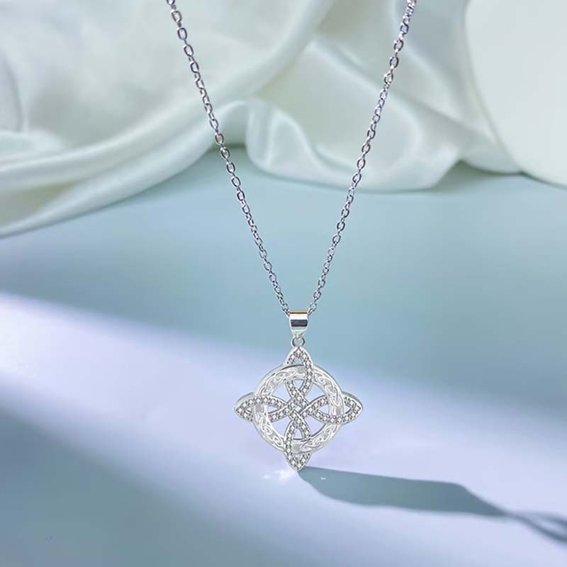 💐HOT SALE📿Witches Knot Necklace Sparkling Starburst Pendant