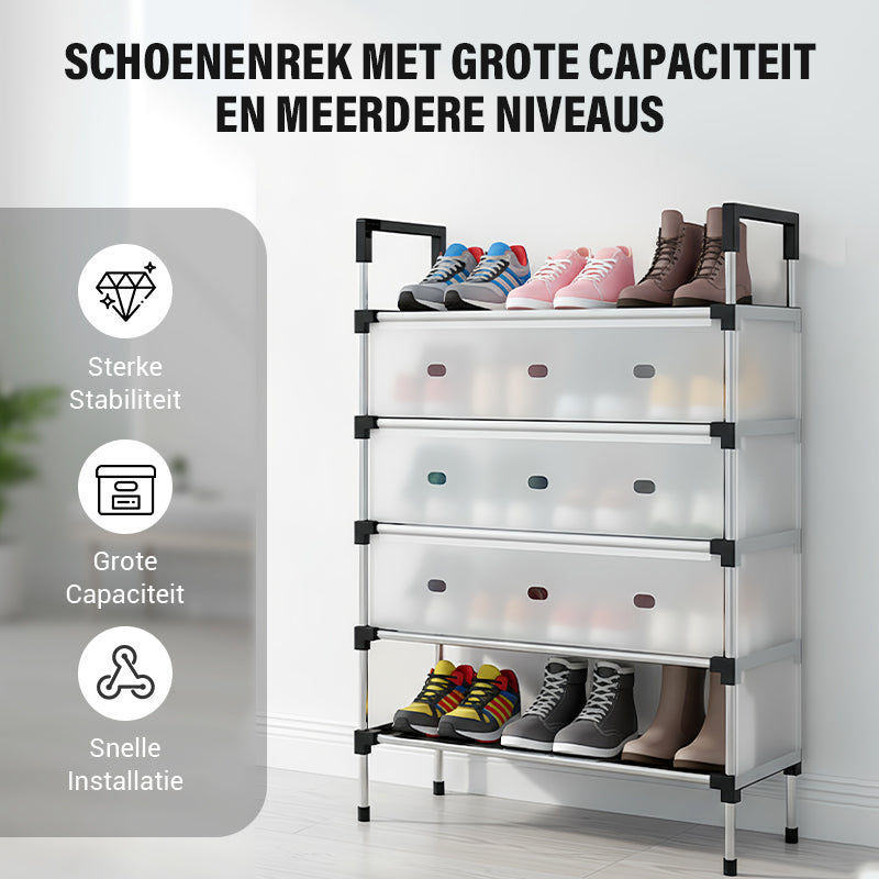 Large Capacity Multi-Tier Shoe Rack