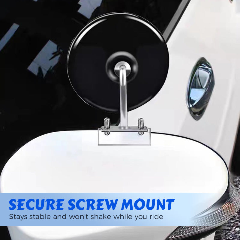 Universal 360° Stainless Steel Side View Mirror