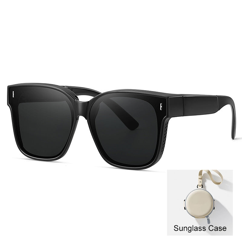 Compact Foldable Over-Glasses Sunglasses