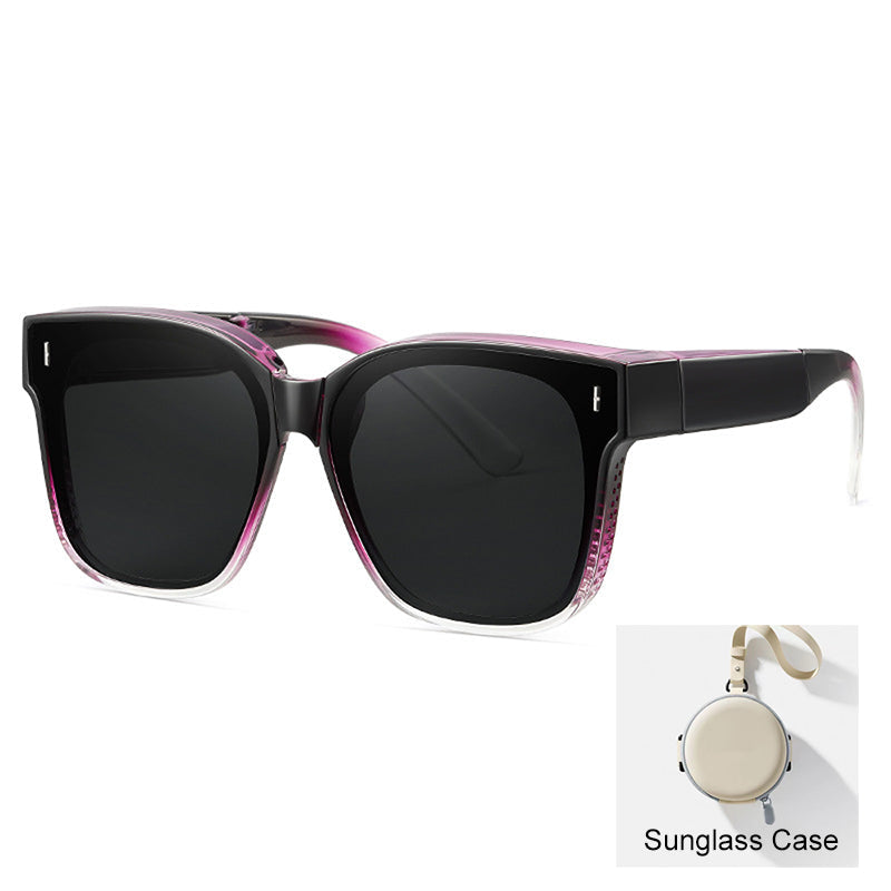 Compact Foldable Over-Glasses Sunglasses