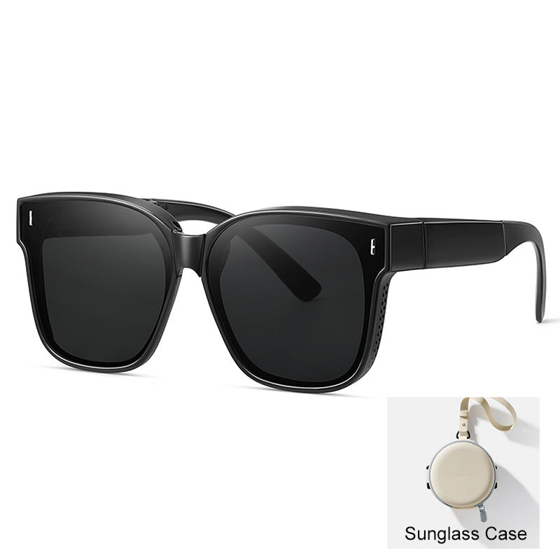 Compact Foldable Over-Glasses Sunglasses