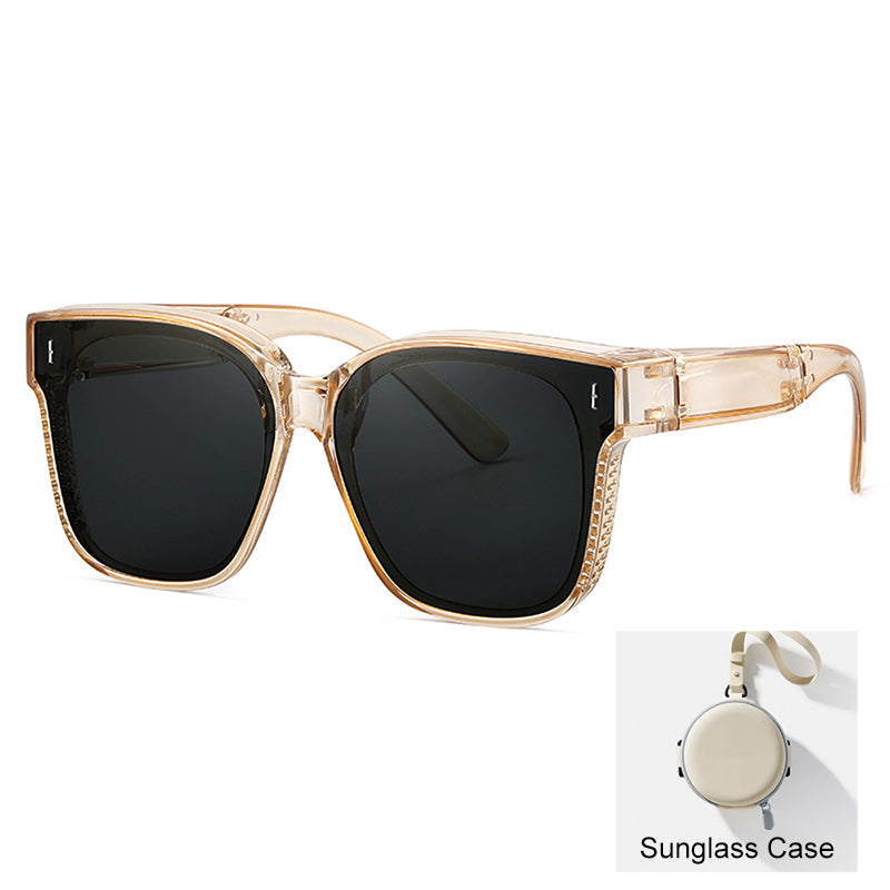 Compact Foldable Over-Glasses Sunglasses