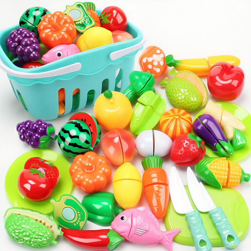 Pretend Cutting Play Food Toys for Kids