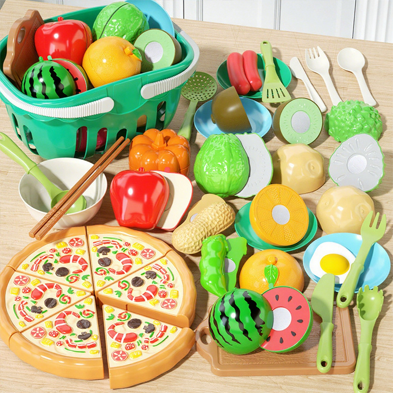 Pretend Cutting Play Food Toys for Kids