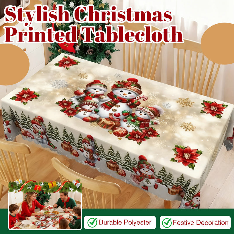 🎅Meet Christmas Sale 50% OFF🎄Stylish Christmas Printed Tablecloth