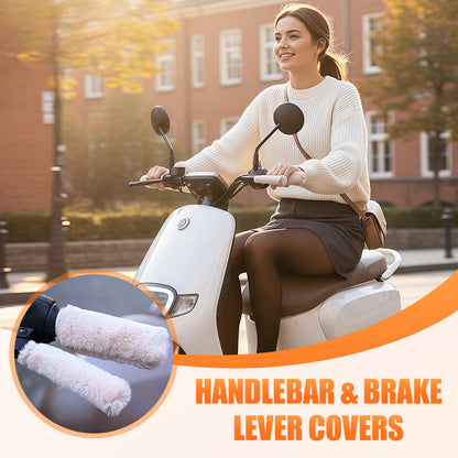 Warm Fluffy Handlebar & Brake Lever Covers