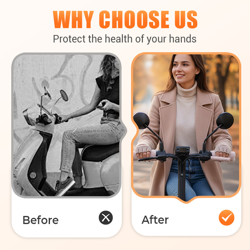 Warm Fluffy Handlebar & Brake Lever Covers