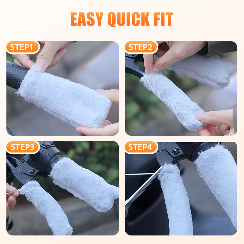 Warm Fluffy Handlebar & Brake Lever Covers
