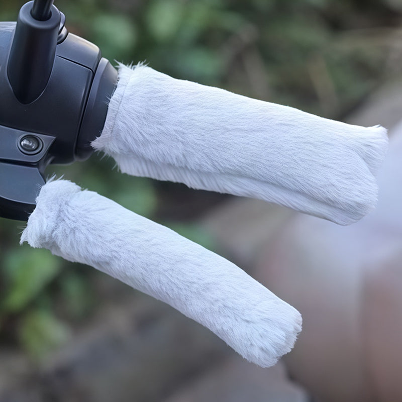 Warm Fluffy Handlebar & Brake Lever Covers