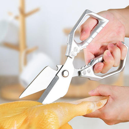 ✂️ BUY 2 GET 3! ✨ HEAVY-DUTY KITCHEN SHEARS - Multi-Function for Poultry, Herbs & More, Comfort Grip & Dishwasher Safe, Includes Nut Cracker and Bottle Opener 🍗🔧