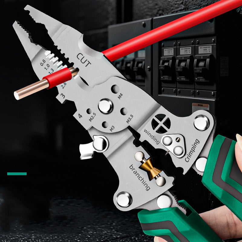 🔥 48% OFF! ⏰Multi-Function Foldable Wire Stripper with Voltage Tester