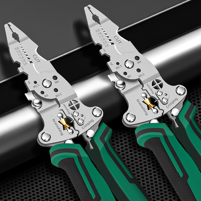 🔥 48% OFF! ⏰Multi-Function Foldable Wire Stripper with Voltage Tester