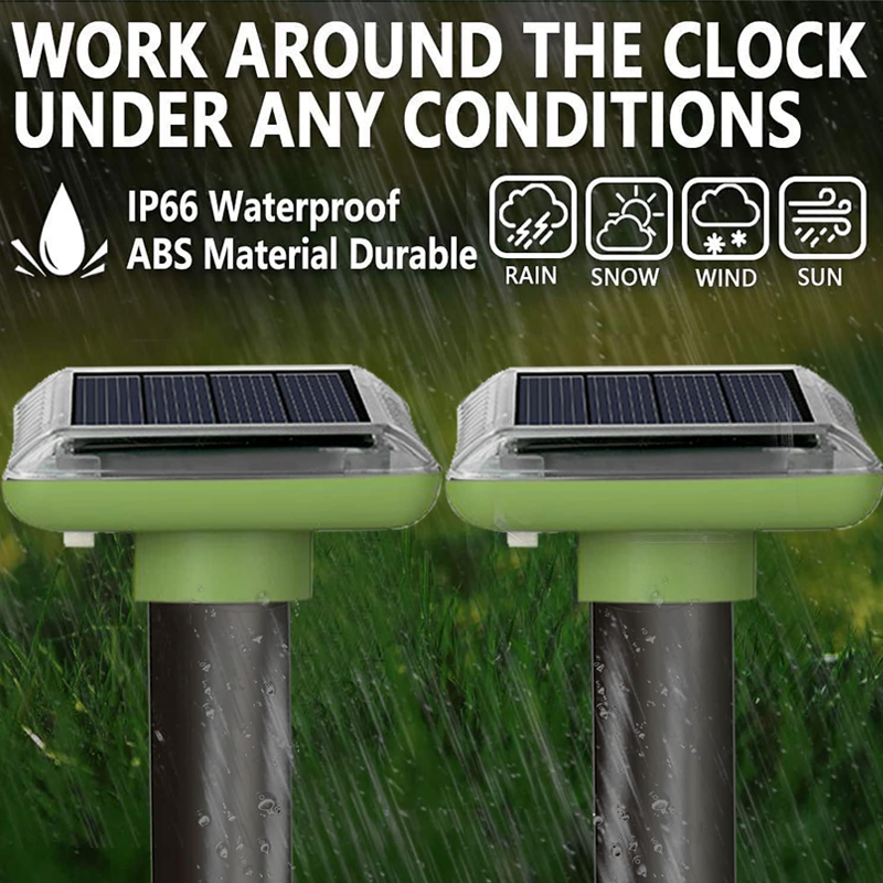 Ultrasonic Solar Powered Waterproof Mole Repellent