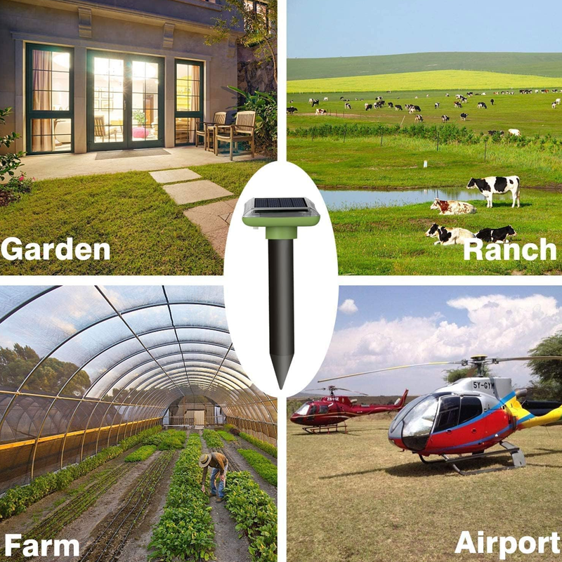 Ultrasonic Solar Powered Waterproof Mole Repellent