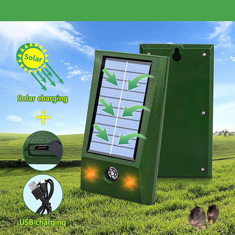 Ultrasonic Solar Powered Waterproof Mole Repellent