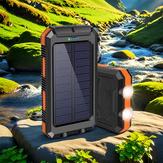 ☀️ Tidsbegrænset tilbud: 50 % rabat! 🔦 Bærbar solcelle-powerbank – solopladning, dobbelt LED-lys, ideel til udendørs brug ✨