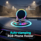 📱 RGB Biltelefonstativ ✅ Automatisk Klemme & Trådløs Opladning | Sikker Enkelhånds Kørsel 🚗