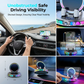 📱 RGB Biltelefonstativ ✅ Automatisk Klemme & Trådløs Opladning | Sikker Enkelhånds Kørsel 🚗