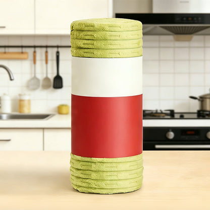 🧼 50% RABAT VARMT TILBUD 50K+ SOLGT! ✨ Afrivelig og genanvendelig rulle med universalrengøringsklude i absorberende mikrofiber til køkken, badeværelse og hjem