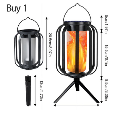 🏮40% OFF NOW! ☀️ Solar Flickering Flame Lantern – Waterproof & auto-on – Realistic warm glow, perfect for patios, gardens or pathways – no wiring needed 🌙