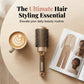 💇‍♀️ Professionel rundbørste til volumen – Ventileret børstehoved til hurtig tørring og ergonomisk greb – Løfter håret ved rødderne – 3 farver (grå/kaffebrun/guld) ✨
