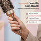 💇‍♀️ Professionel rundbørste til volumen – Ventileret børstehoved til hurtig tørring og ergonomisk greb – Løfter håret ved rødderne – 3 farver (grå/kaffebrun/guld) ✨