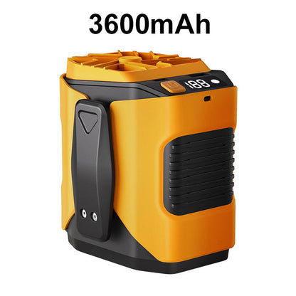 6000mAh multifunktionel taljeventilator med 100 hastigheder og lommelygte