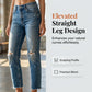 Trendy slim fit jeans til damer med slidt look