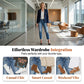 Trendy slim fit jeans til damer med slidt look