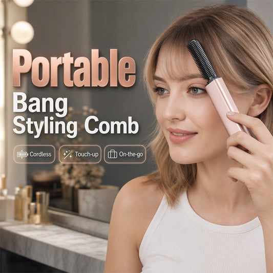 Bærbar trådløs mini-kam til pandehårsstyling