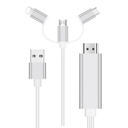 Cavo 3-i-1 telefon til HDMI-kabel
