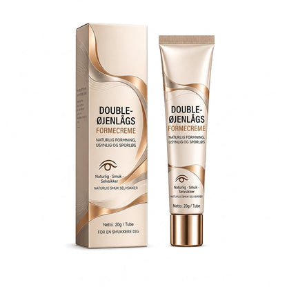 👁️50% RABAT NU! Double Eyelid Styling Cream – Usynlig, langtidsholdbar øjenlågsformende gel, skånsom, klar formel til naturlige hættede & ujævne øjne